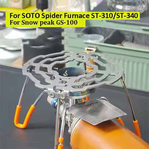 Spider Stove Accessories for SOTO ST310/ST340/GS-100 Titanium Stove Frame Stabilizer Plate Stabilizi