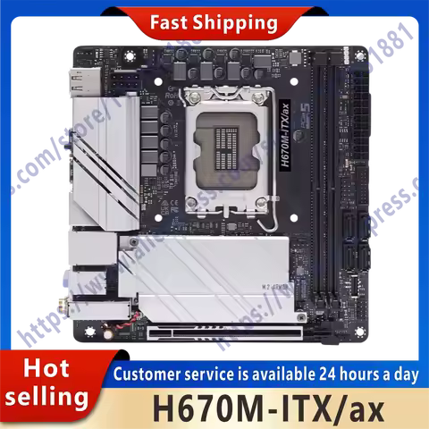 New H670M-ITX/ax original desktop H670 DDR4 motherboard LGA 1700 i7/i5/i3 motherboard