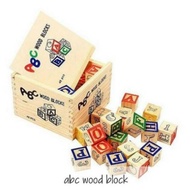 Educational Wooden Toys for Children ABC Blocks Montessori Toys
