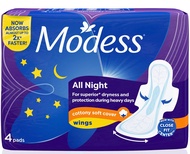 Modess All Night with Wings Cottony Soft Cover (4 pads)
