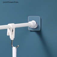 Jointflowerfree Strong Curtain Rod  Holder Hooks For Wall Adhesive Bathroom Shower Rod Tension Retai