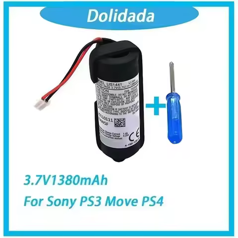 2025 New! 3.7V 1380mAh Lithium Battery for Sony PS3/PS4 Move Controller (CECH - ZCM1E, LIS1441, LIP1