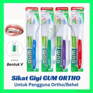 Gum Ortho Toothbrush/Orthodontic Stirrup Brush Brand GUM Ortho Toothbrush