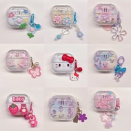 Cartoon Earphone Protective Cover For Samsung Galaxy Buds 3 / Buds 3 Pro Cover With Keychain Accesso