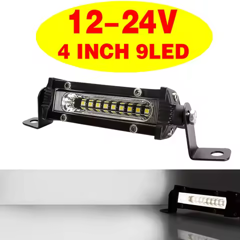 9LED Mini Led Work Light Pole 9LED Off-Road Floodlight 4X4 JEE P JK 4Wd Truck 12V-24V