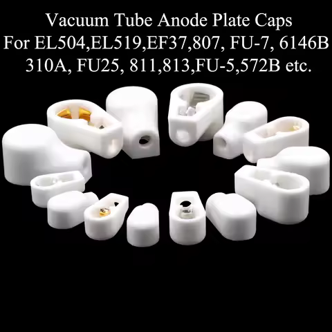 6.4mm 9mm 14mm Ceramic Vacuum Tube Anode Plate Grid Cap Hat For EL504 EL519 EF37 FU-7 807 310A 813 8