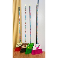 Character Head Broom Plus Dynamic Character Broom Handle / Nylon Broom / Character String Broom / St