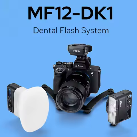 Godox MF12-DK1 Dental Flash System 2.4G Wireless TTL Dual-head Flash Speedlite for Sony A6400 A7M4 A