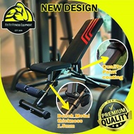 004 GYM BENCH [Foldable Adjustable Flat, Incline & Decline] Dumbbell Bench Chair Fitness Exercise (R
