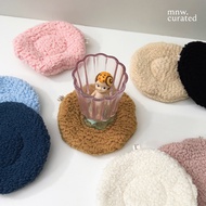 Round Furry Coaster by mnw.curated