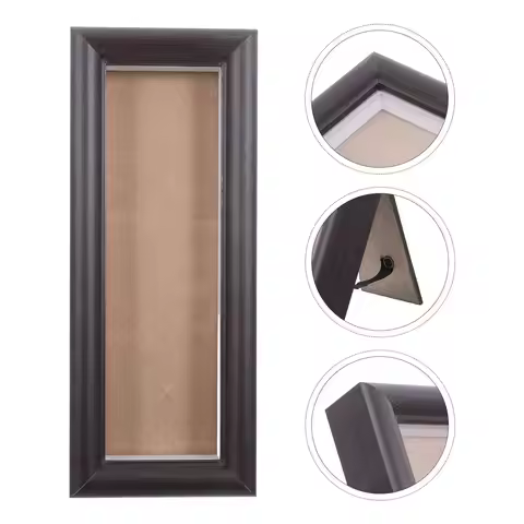 Wood Photo Booth Frame Strip 7.9x3.2 Desktop Vertical Picture Frame Stand Collage Display Wedding Gr