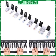 WIN Electronic Piano Keyboard Note Stickers Removable Note Labels 88-Key Piano Beginner Sticker Keyb