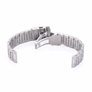 18/20/22/24mm Solid Stainless Steel Strap For Smartwatch Band Fifteen-Row Buckle Wristbands