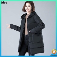 Down Jacket Light Down Jacket Fat mm Down Padded Jacket Women's Mid-Length Thick Padded Jacket 100kg Plus Size Plus Size Padded Jacket