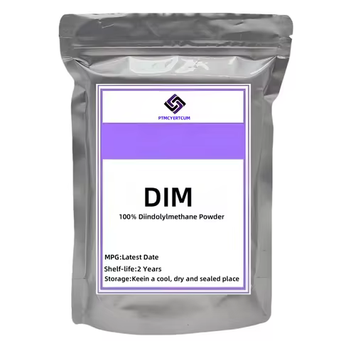 Customized 100% Diindolylmethane Powder Aluminum Foil Bag Packing DIM Powder for Global Distributors