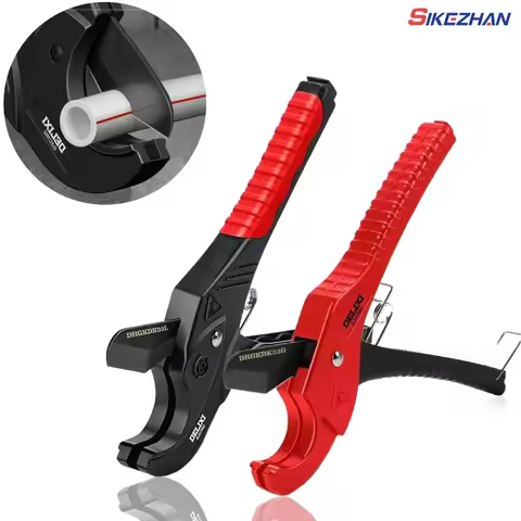 SIKEZHAN Pipe Cutter,Pipe Scissors SK5 Material Ratchet Cutter PVC/PU/PP/PE Hose Cutting Hand Tool,f