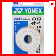 YONEX Tennis Grip Tape, Dry Super Strong GRIP, White (011) AC140