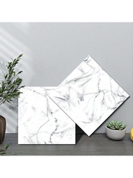 10入組水晶紋路防污裝飾性自黏牆磁磚,適用於客廳、廚房和浴室裝修