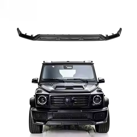 Suitable for Benz G-Class W465 G450D front lip dry carbon fiber spoiler diffuser front lip chin G450