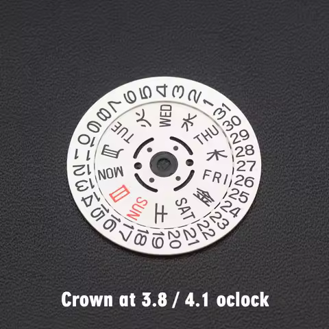NH35 NH36 Japan Kanji Dial SKX007 Movement Date Week Wheel Crown at 3.8/4.1 New Balance Watch Repair