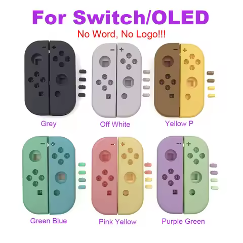 1-5sets For Nitendo Switch NS OLED Joy Con Controller Housing Shell Cover With SL SR Button