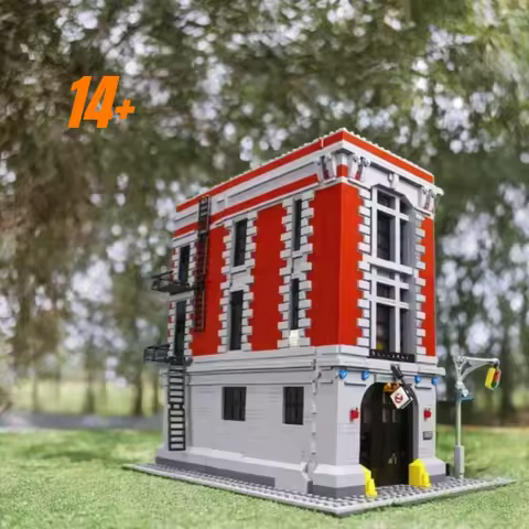 In Shock Hot 4634pcs Home Decoration Fire Station Headquarters Street View Kit Compatible with 75827
