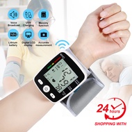 Rechargeable Automatic Wrist Blood Pressure Monitor English Broadcast Measurement Digital BP Monitor