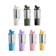 【TiKOBO鈦工坊】純鈦鯨魚杯二代 700ml 多色可選 贈純鈦吸管 (飲料杯 環保杯 冰霸杯 保溫杯) 櫻花粉 粗吸管 1個