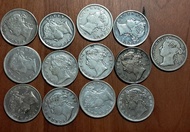 香港維多利亞女皇二毫銀幣x13