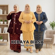 Regular KEBAYA dress | SIZE 9XL-12XL | Woven SONGKET|100% COTTON Woven