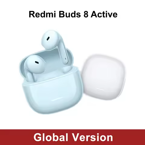 Global Version Redmi Buds 8 Active Semi-in-ear design 14.2mm driver Clear calls with dual-mics Now w