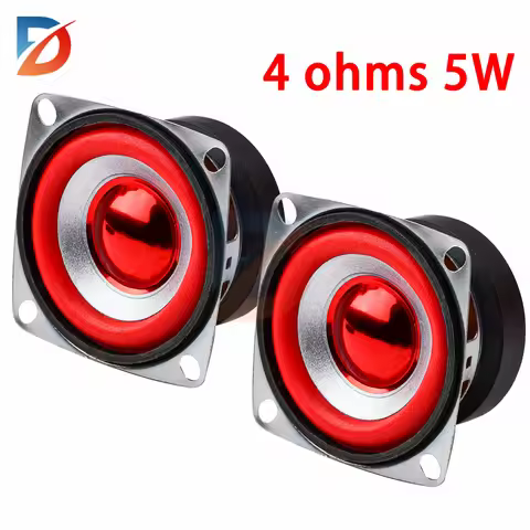 1-2PCS 4 Ohm 5W 2 Inch External Magnetic Full Range Speaker 53mm Square Speaker DIY Home Theater Blu