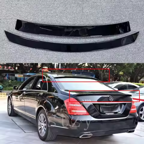 W221 Rear Roof Spoiler For Mercedes Benz S Class W221 2006-2013 Car ABS Car Rear Top Spoiler Rear Ro