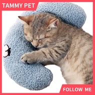 SG Shipment Little Pillow for Cats, Ultra Soft Fluffy Pet  Toy Half Donut Cuddler for Joint Relief S