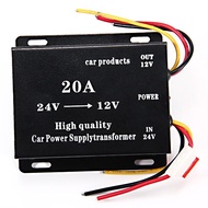 DC 24V To 12V 20A 30A 45A Car Power Supply Buck Transformer Converter Truck Bus DVD Audio Modificati