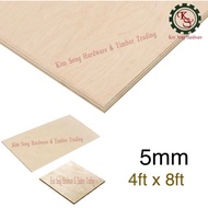 (4ft x 8ft) 5mm Plywood Timber Panel Wood Board Sheet Ply Wood 4’x8’x5mm