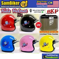 BKP H4 SIRIM Kids Motorcycle Helmet COMBO VISOR QUALITY Kid Children Topi Keledar Budak Kanak 3 Butt
