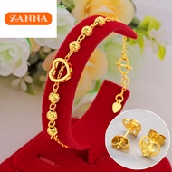 gelang emas bangkok rantai tangan perempuan cop 916 Original Gold Bracelet For Women Love Transfer B