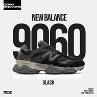 New Balance 9060 Black Grey 100% Original Sneakers Casual Pria Wanita Sepatu Ori Murah Sepatu NB Pri