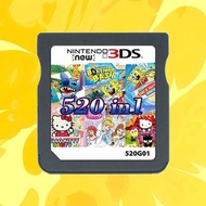 520in1 Game Card Nintendo DS 3DS, Multi-Game Cartridge for Classic Console Gaming