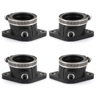 SALE 4 Intake Insulator Set w/Clamps Fit for Suzuki GS 550 E T 80-81 GS 650 E G 81-83 Motorcycle Acc