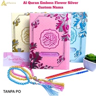 Alfareza - Al-Quran Emboss Flower 3D Variation/ 5 Beautiful Aesthetic Flower/ Free Custom Name for D