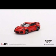 Mini GT 423 Porsche 911 Turbo S Guards Red BOX Pack Seal New/