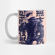 Japanese KANJI Gojo Satoru Chad Sensei Six Eyes - Jujutsu Kaisen 2026 Tea Mug