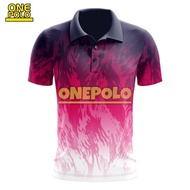 Onepolo Flare Jersey jersi hitam black red baju custom nama lengan panjang pendek muslimah Pickle Ba