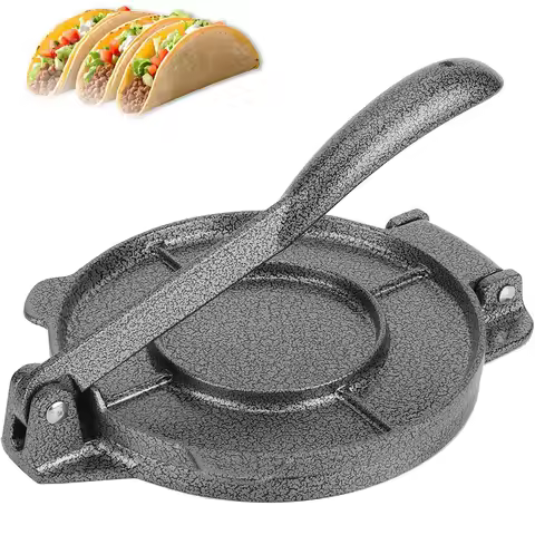 LMETJMA Tortilla Press Heavy Duty Tortilla Pataconera Aluminum Flour Tortilla Press Dough Flour Tort