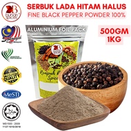 500GM - 1KG Serbuk Lada Hitam Halus - Black Pepper Powder (BUHARI SPICES) 💯% Pure