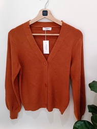 เสื้อคลุมไหมพรมแขนพอง Pimm 9749 คาร์ดิแกนไหมพรม นุ่มมากกก