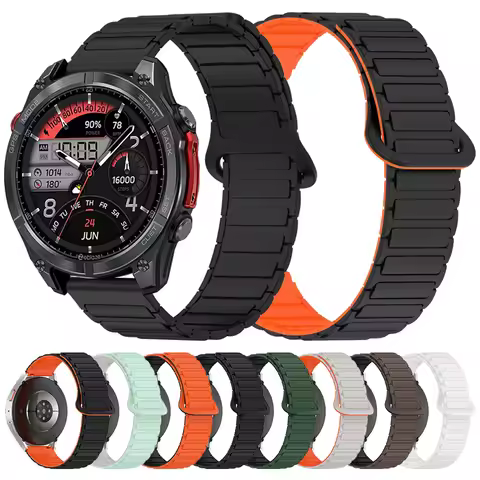 22mm Magnetic Silicone Strap for Zeblaze Stratos 4 3 2 Vibe 8 7 Pro Band For Xiaomi Watch Color 2 S1