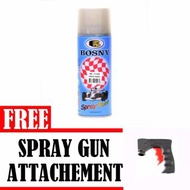 Bosny No. 1130 White Pearl Metallic  Silver Spray Paint with Free Spray Gun Attachement